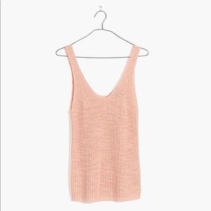 Madewell Monterey Sweater Tank in Lucid Pink